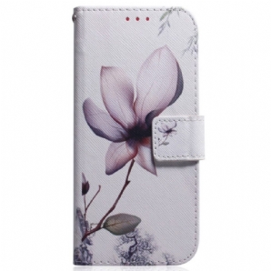 Flip Case Für Samsung Galaxy M53 5G Rosa Blume