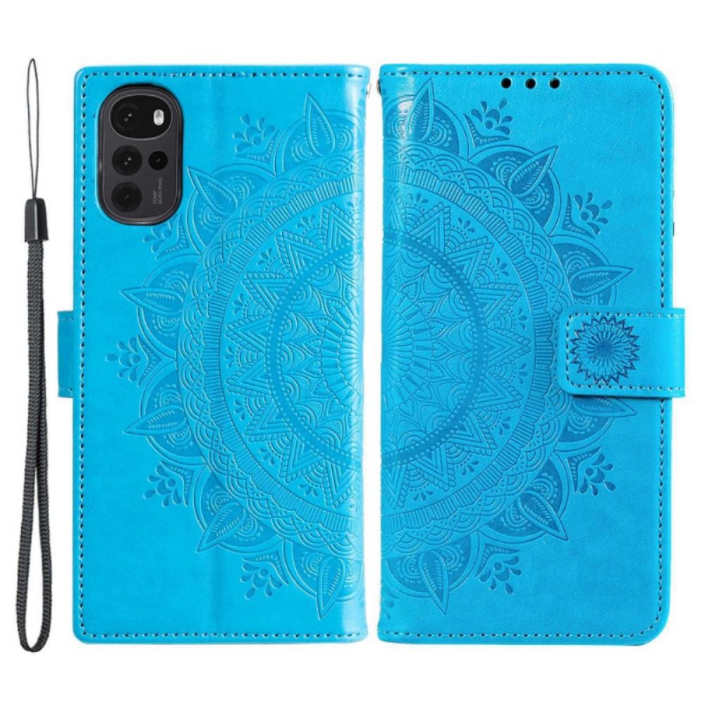 Flip Case Für Samsung Galaxy M53 5G Sonnen-mandala