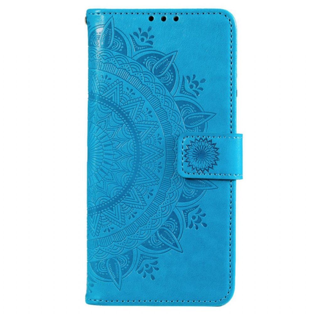 Flip Case Für Samsung Galaxy M53 5G Sonnen-mandala