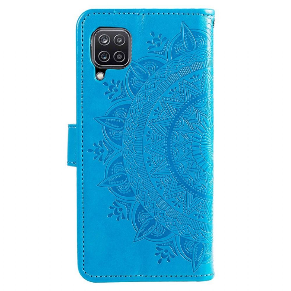 Flip Case Für Samsung Galaxy M53 5G Sonnen-mandala