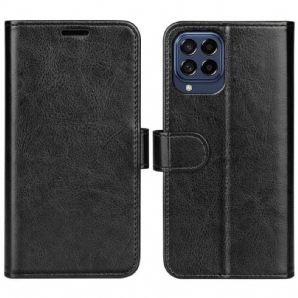 Flip Case Für Samsung Galaxy M53 5G Ultra Kunstleder