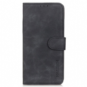 Flip Case Für Samsung Galaxy M53 5G Vintage Ledereffekt Khazneh