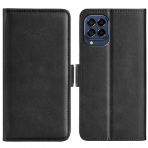 Lederhüllen Für Samsung Galaxy M53 5G Flip Case Doppelklappe