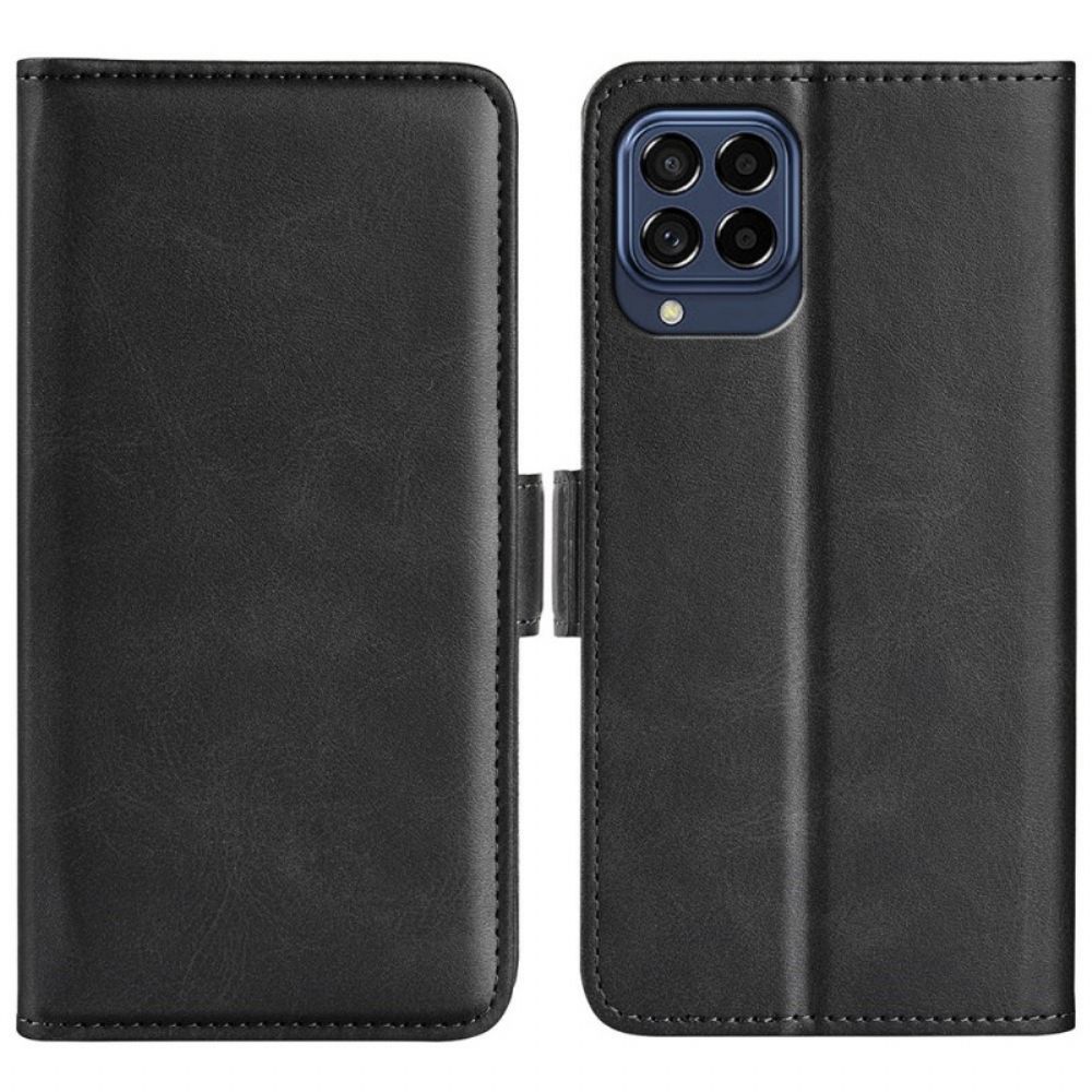 Lederhüllen Für Samsung Galaxy M53 5G Flip Case Doppelklappe