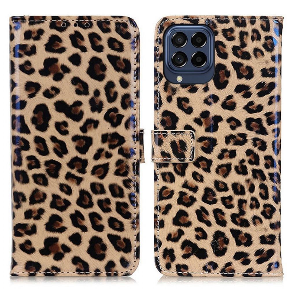 Lederhüllen Für Samsung Galaxy M53 5G Kleiner Leopard-effekt