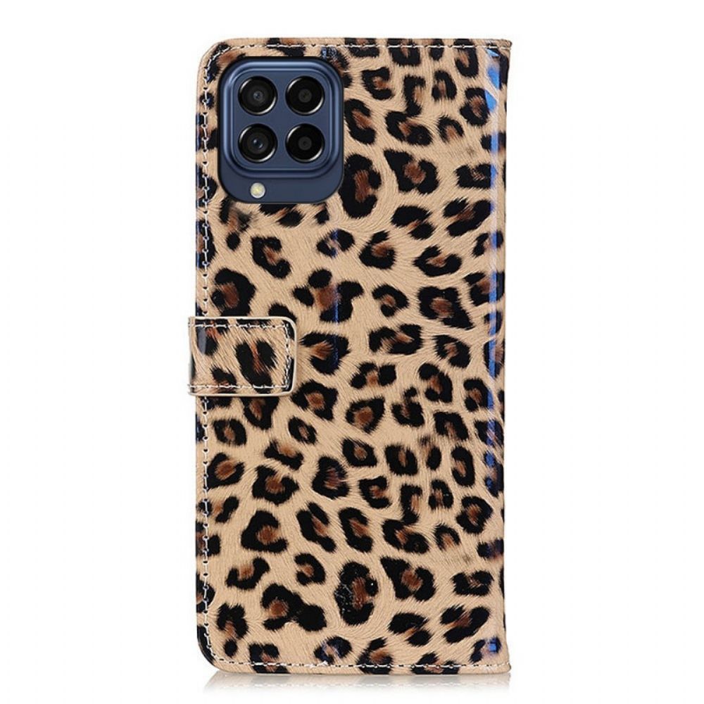 Lederhüllen Für Samsung Galaxy M53 5G Kleiner Leopard-effekt