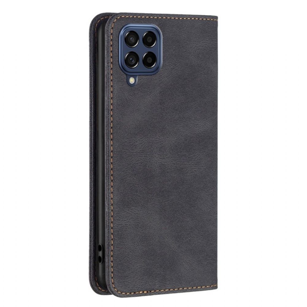 Schutzhülle Für Samsung Galaxy M53 5G Flip Case Binfen Color Rfid Ledereffekt