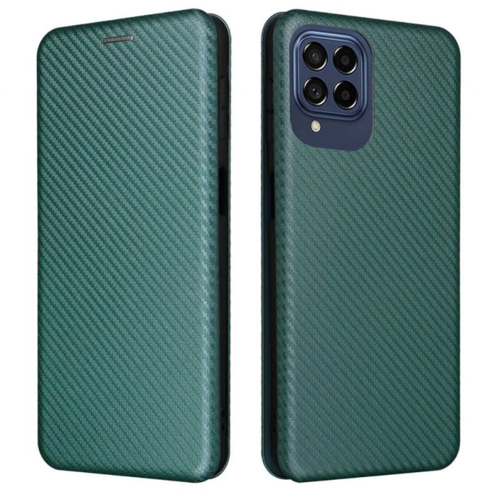 Schutzhülle Für Samsung Galaxy M53 5G Flip Case Kohlefaser