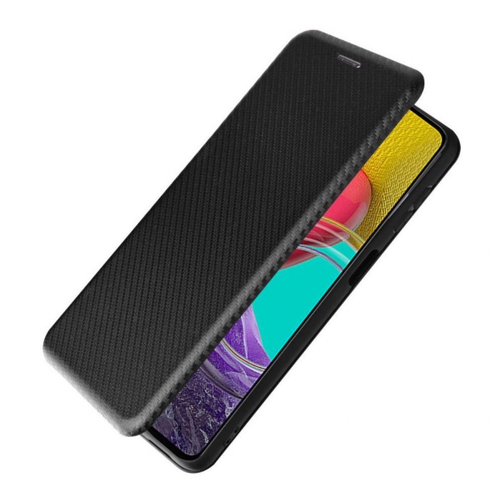 Schutzhülle Für Samsung Galaxy M53 5G Flip Case Kohlefaser