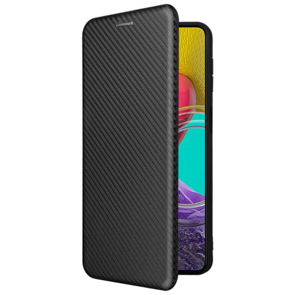 Schutzhülle Für Samsung Galaxy M53 5G Flip Case Kohlefaser