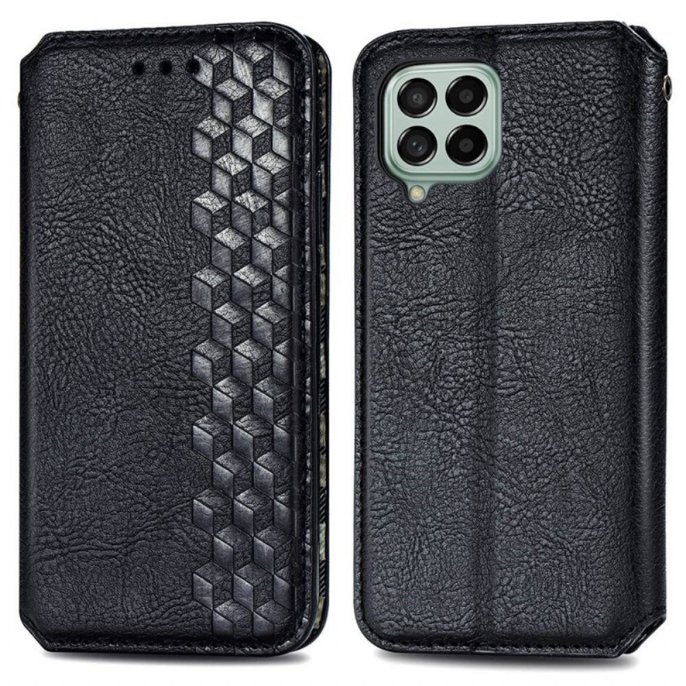 Schutzhülle Für Samsung Galaxy M53 5G Flip Case Muster In Lederoptik