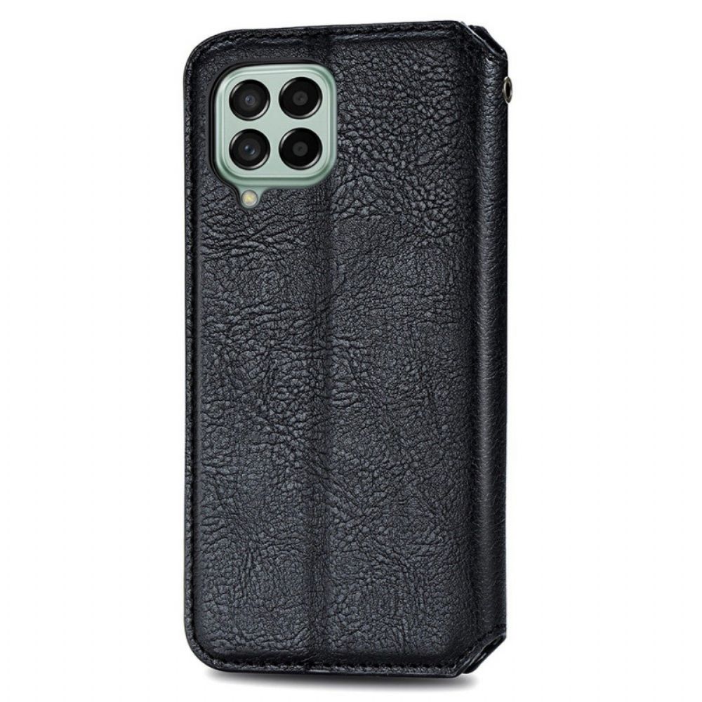 Schutzhülle Für Samsung Galaxy M53 5G Flip Case Muster In Lederoptik