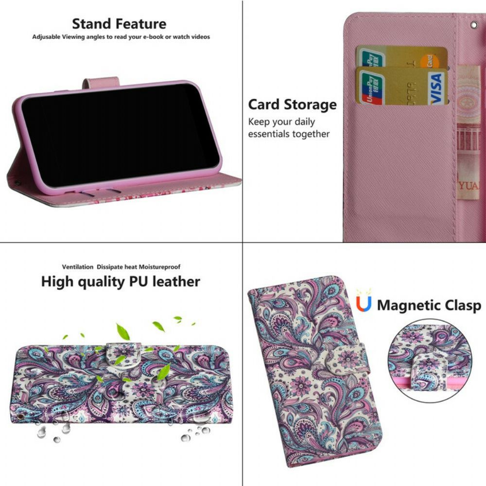 Flip Case Für Poco X3 / X3 Pro / X3 NFC Blumenmuster