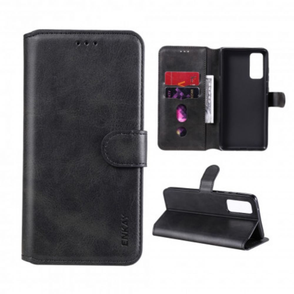 Flip Case Für Poco X3 / X3 Pro / X3 NFC Enkay Kunstleder