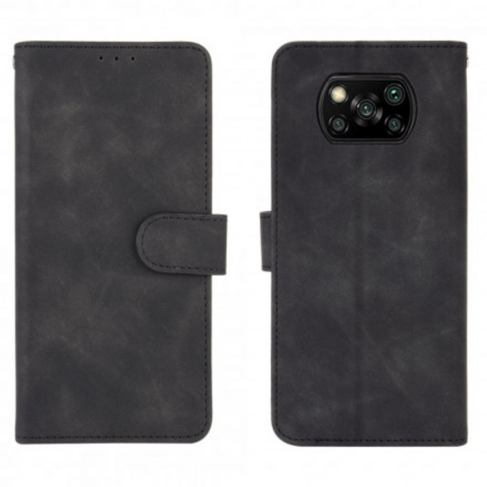 Flip Case Für Poco X3 / X3 Pro / X3 NFC Hautberührung