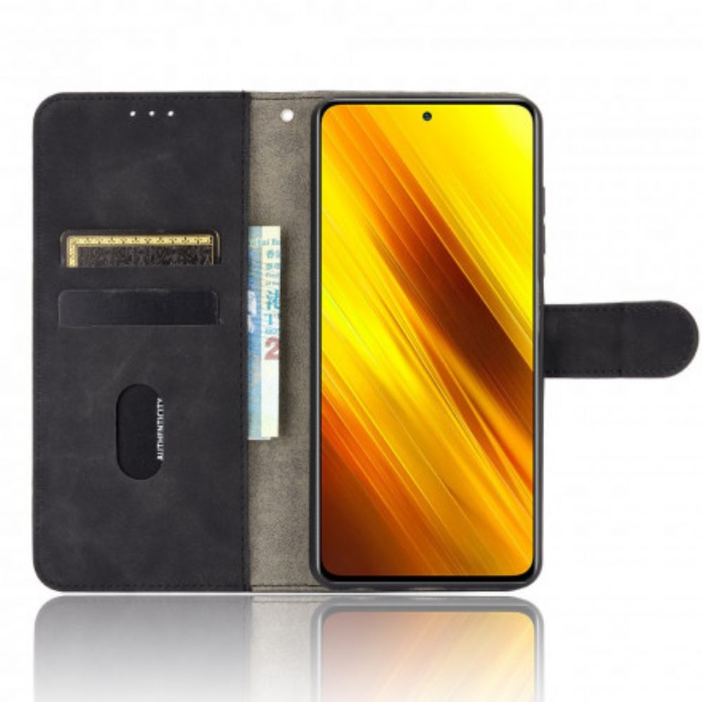 Flip Case Für Poco X3 / X3 Pro / X3 NFC Hautberührung