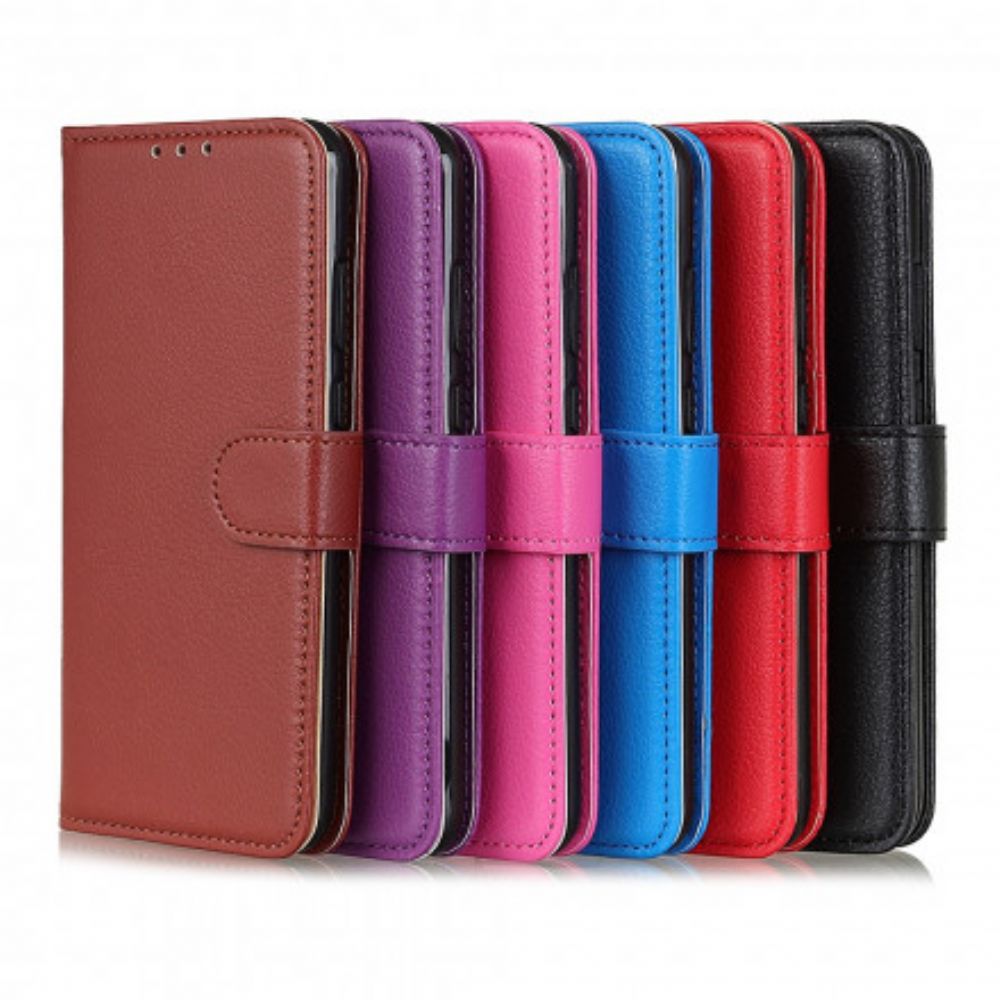 Flip Case Für Poco X3 / X3 Pro / X3 NFC Kunstleder Litschi