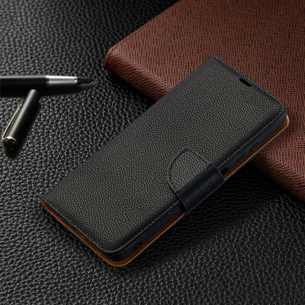 Flip Case Für Poco X3 / X3 Pro / X3 NFC Flip Case Litschi-klappe Schräg