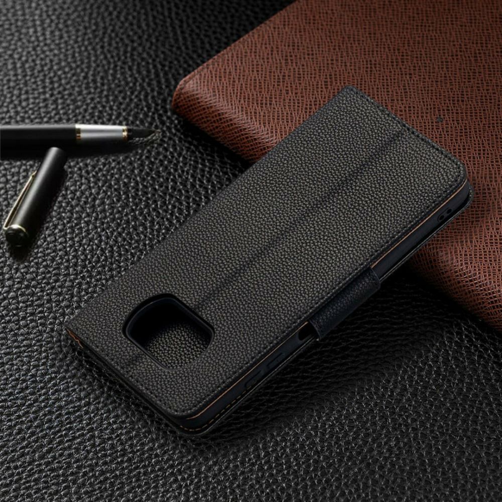 Flip Case Für Poco X3 / X3 Pro / X3 NFC Flip Case Litschi-klappe Schräg