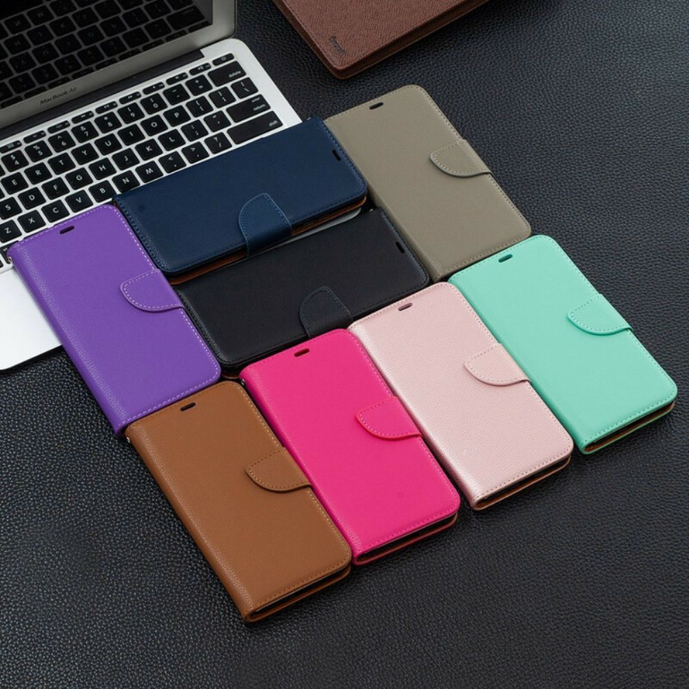 Flip Case Für Poco X3 / X3 Pro / X3 NFC Flip Case Litschi-klappe Schräg