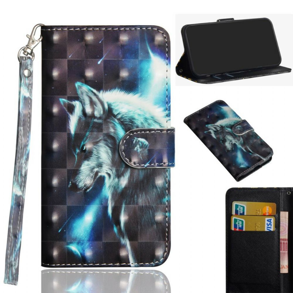 Flip Case Für Poco X3 / X3 Pro / X3 NFC Majestätischer Wolf