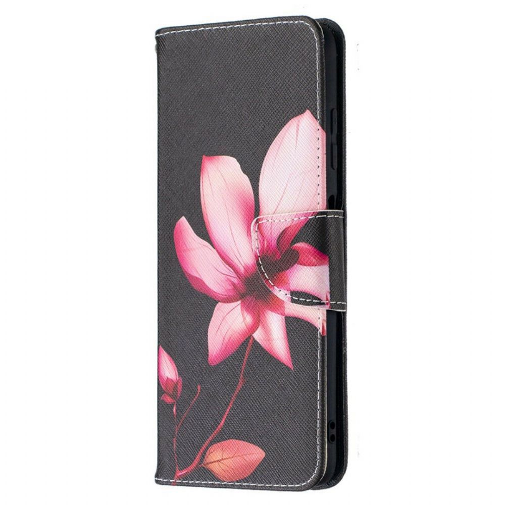 Flip Case Für Poco X3 / X3 Pro / X3 NFC Rosa Blume