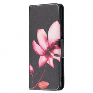 Flip Case Für Poco X3 / X3 Pro / X3 NFC Rosa Blume