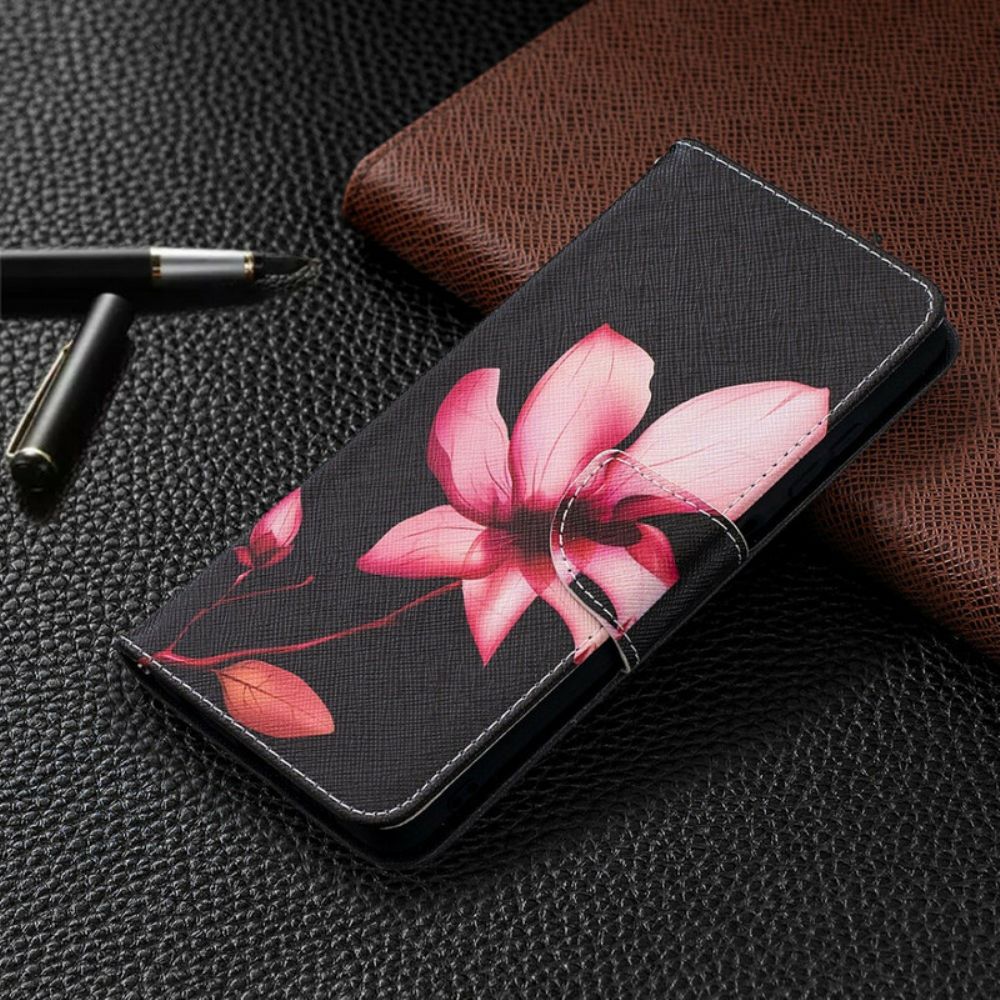 Flip Case Für Poco X3 / X3 Pro / X3 NFC Rosa Blume