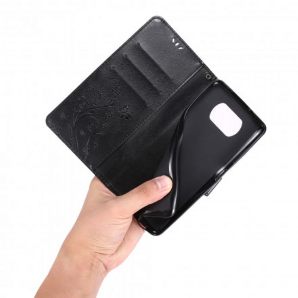 Flip Case Für Poco X3 / X3 Pro / X3 NFC Schmetterlinge Im Wind