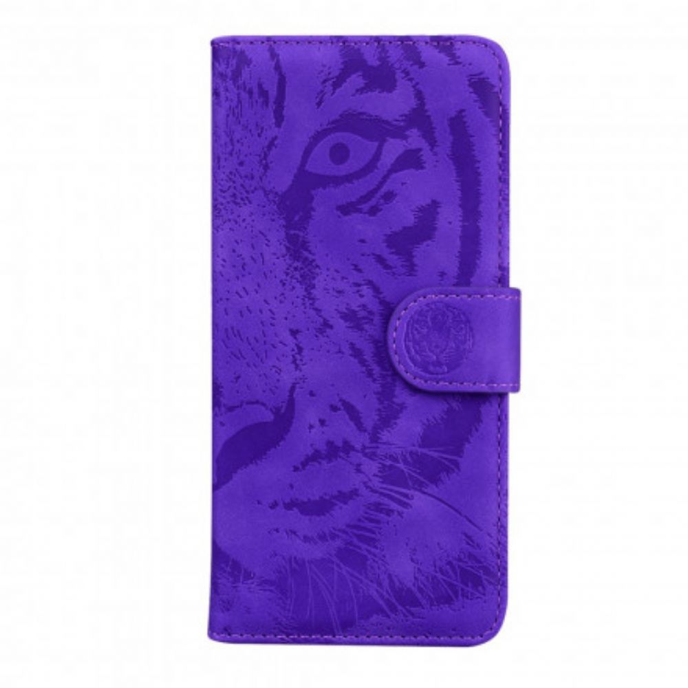 Flip Case Für Poco X3 / X3 Pro / X3 NFC Tigergesichtsdruck