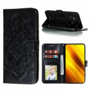 Flip Case Für Poco X3 / X3 Pro / X3 NFC Vollständiges Mandala