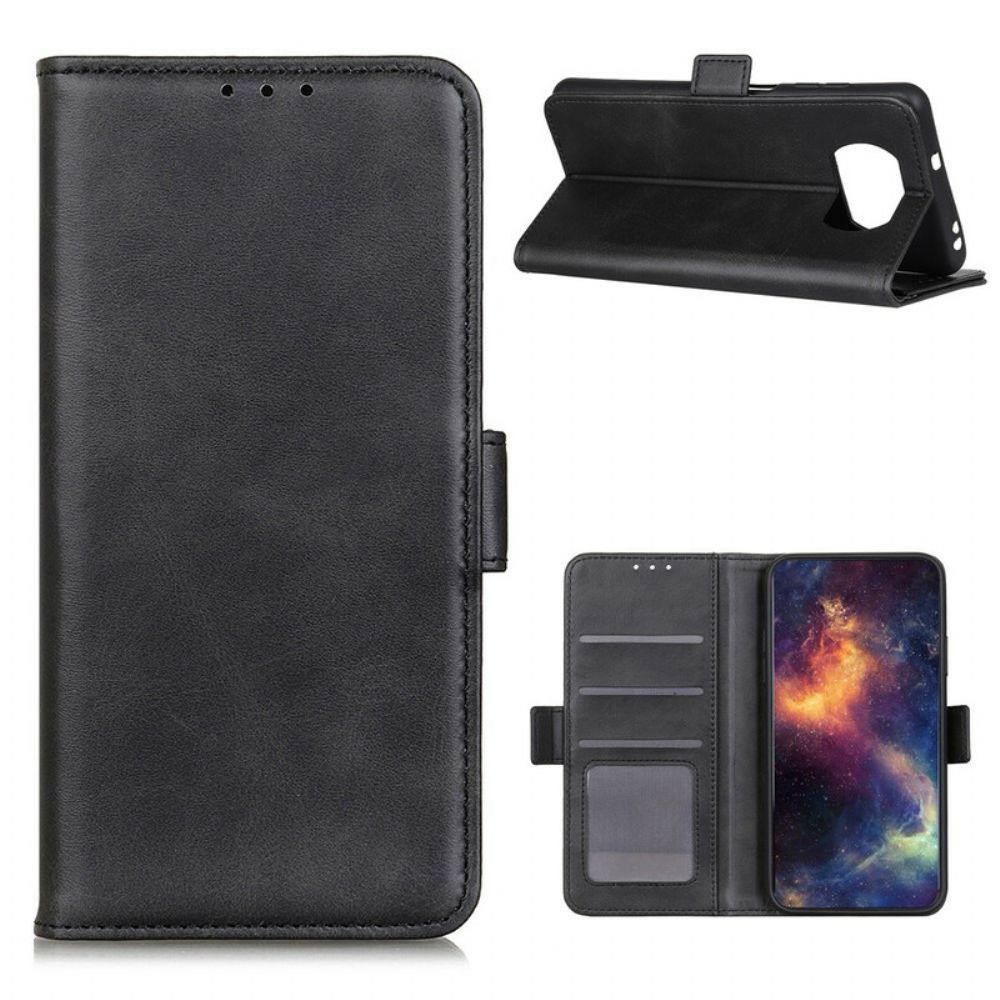 Lederhüllen Für Poco X3 / X3 Pro / X3 NFC Flip Case Doppelklappe