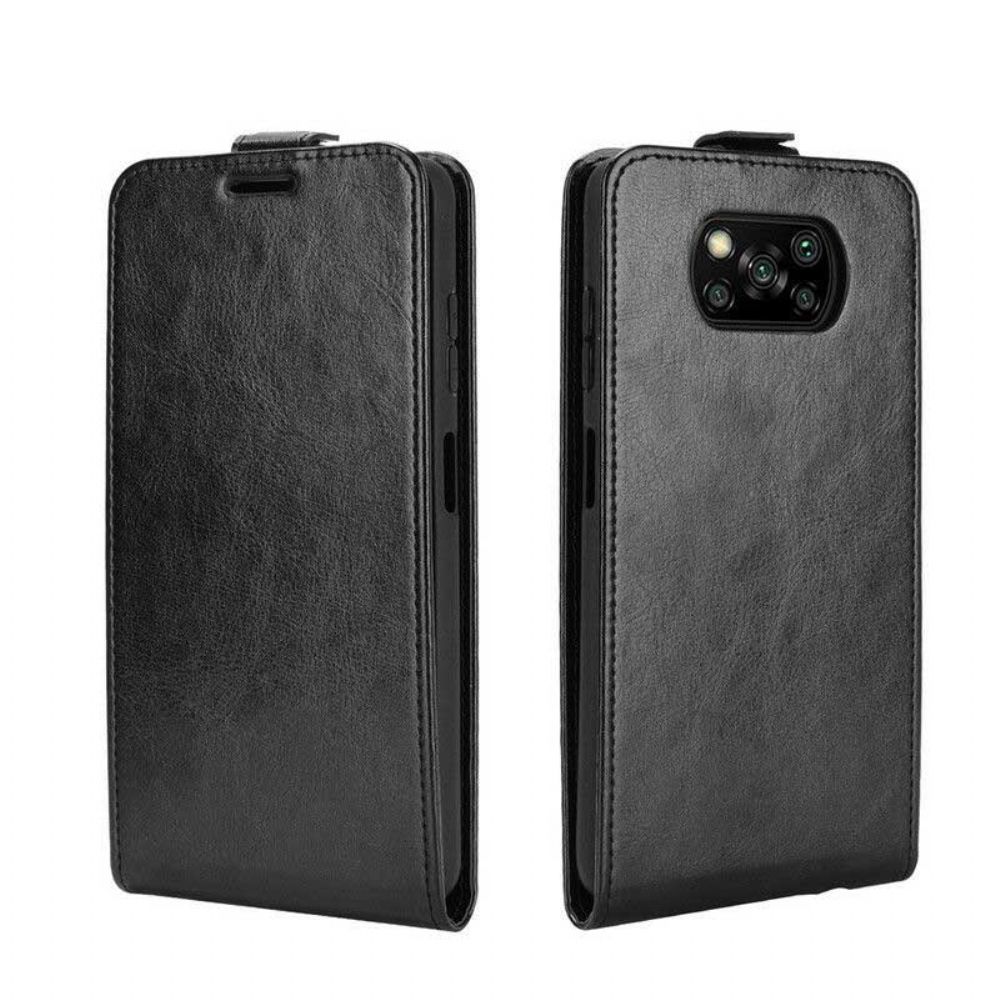 Lederhüllen Für Poco X3 / X3 Pro / X3 NFC Flip Case Vertikale Klappe In Lederoptik