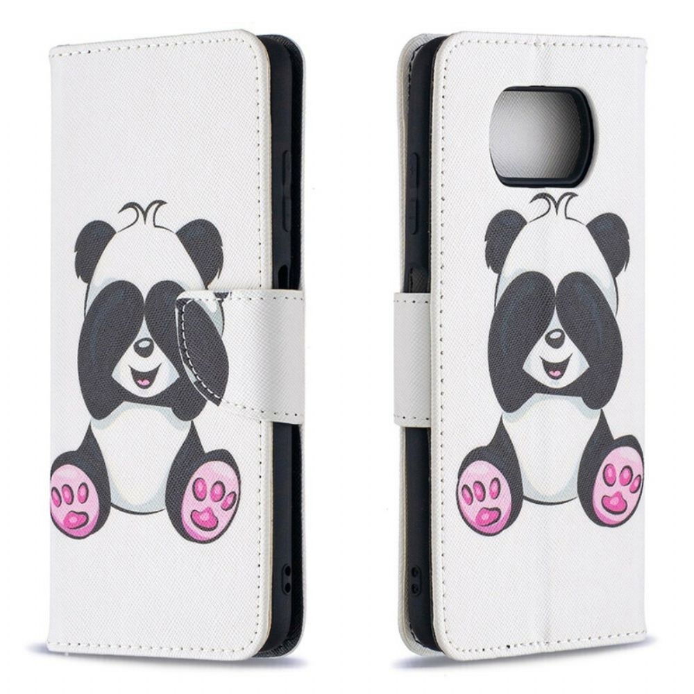 Lederhüllen Für Poco X3 / X3 Pro / X3 NFC Panda-spaß