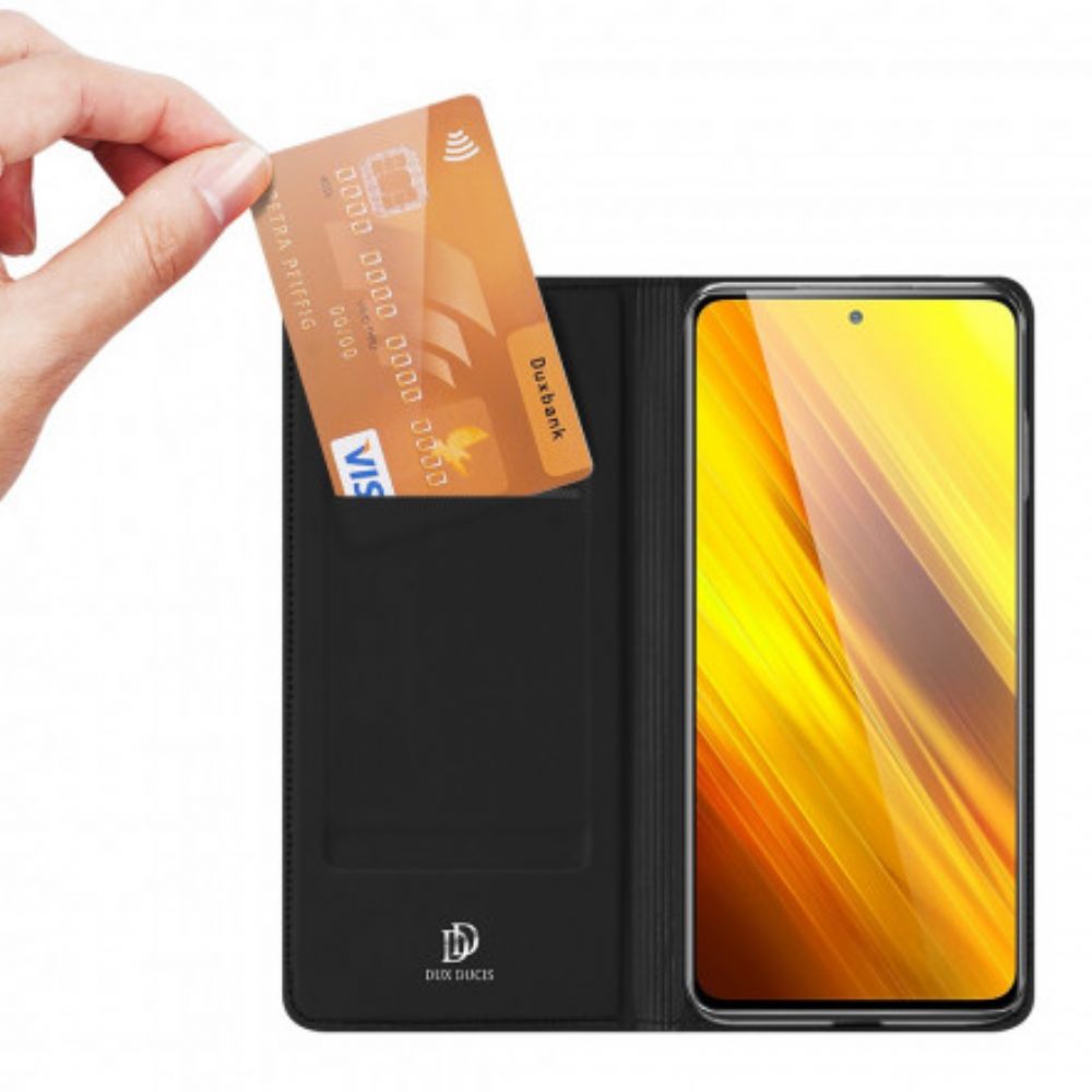 Schutzhülle Für Poco X3 / X3 Pro / X3 NFC Flip Case Dux Ducis Pro-skin