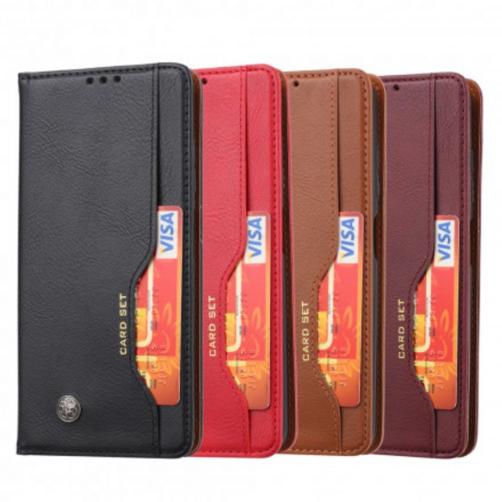 Schutzhülle Für Poco X3 / X3 Pro / X3 NFC Flip Case Kartenetui Aus Kunstleder