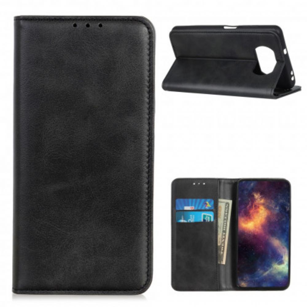 Schutzhülle Für Poco X3 / X3 Pro / X3 NFC Flip Case Premium Split Litschi-leder