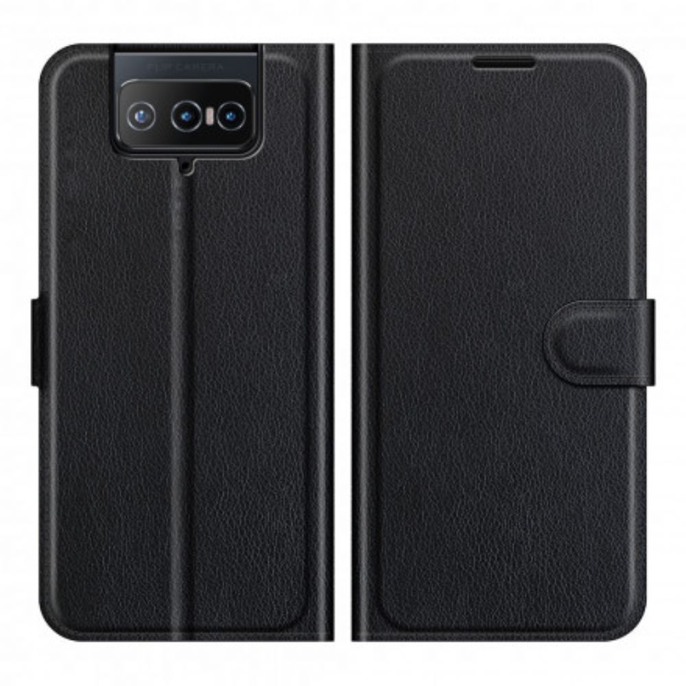 Flip Case Für Asus Zenfone 8 Flip Flip Case Klassisches Kunstleder