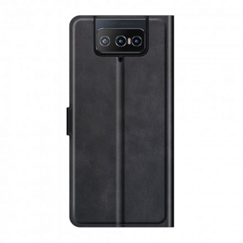 Flip Case Für Asus Zenfone 8 Flip Flip Case Schmales Kunstleder