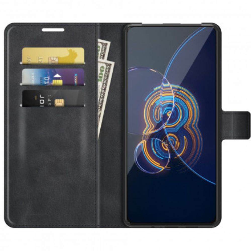 Flip Case Für Asus Zenfone 8 Flip Flip Case Schmales Kunstleder