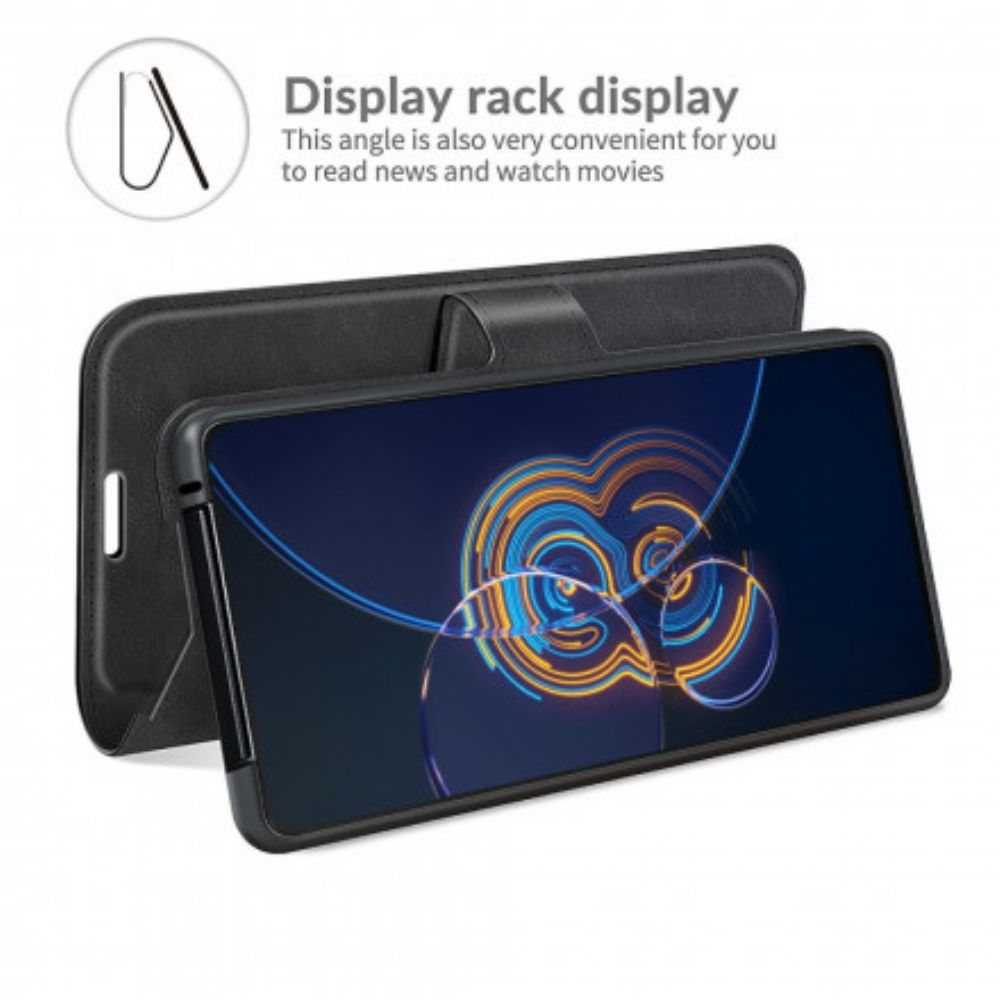 Flip Case Für Asus Zenfone 8 Flip Flip Case Schmales Kunstleder