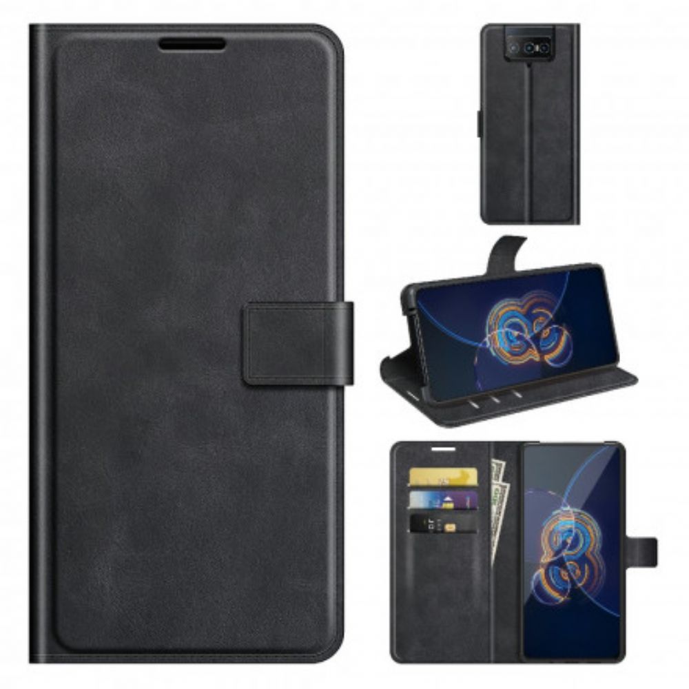 Flip Case Für Asus Zenfone 8 Flip Flip Case Schmales Kunstleder