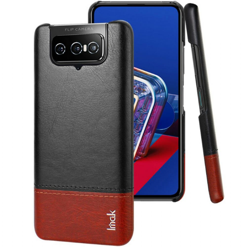 Hülle Für Asus Zenfone 8 Flip Flip Case Imak Ruiyi-serie Ledereffekt