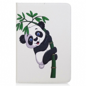 Flip Case Für iPad Mini 4 Panda Auf Bambus