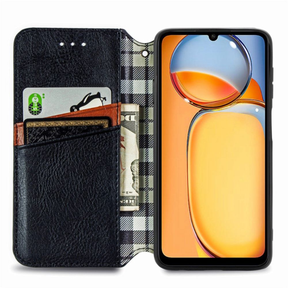 Flip Case Poco C65 Vintage-diamanten