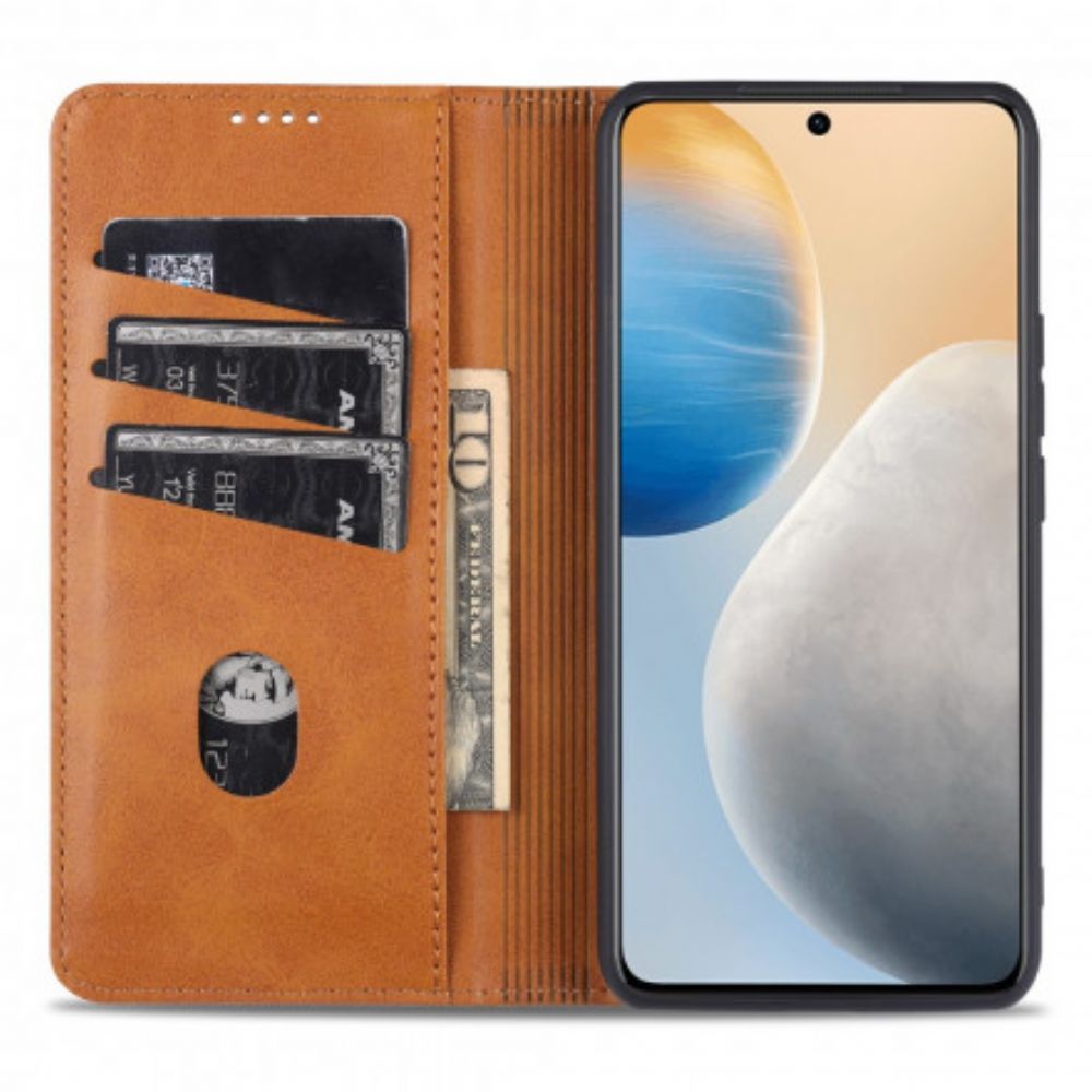 Schutzhülle Für Vivo X60 Pro Flip Case Azns Lederstil