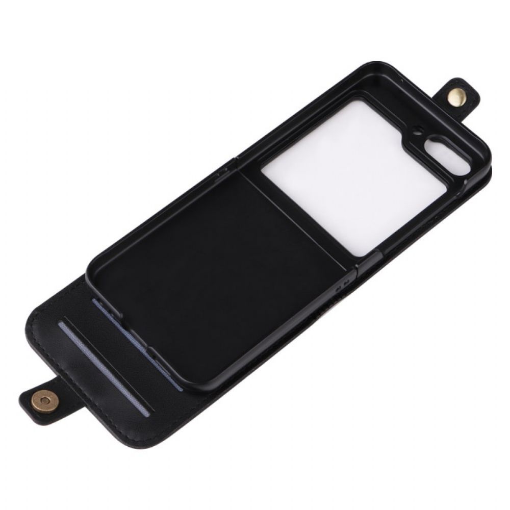 Case Für Samsung Galaxy Z Flip 6 Kartenhalter Und Verschluss