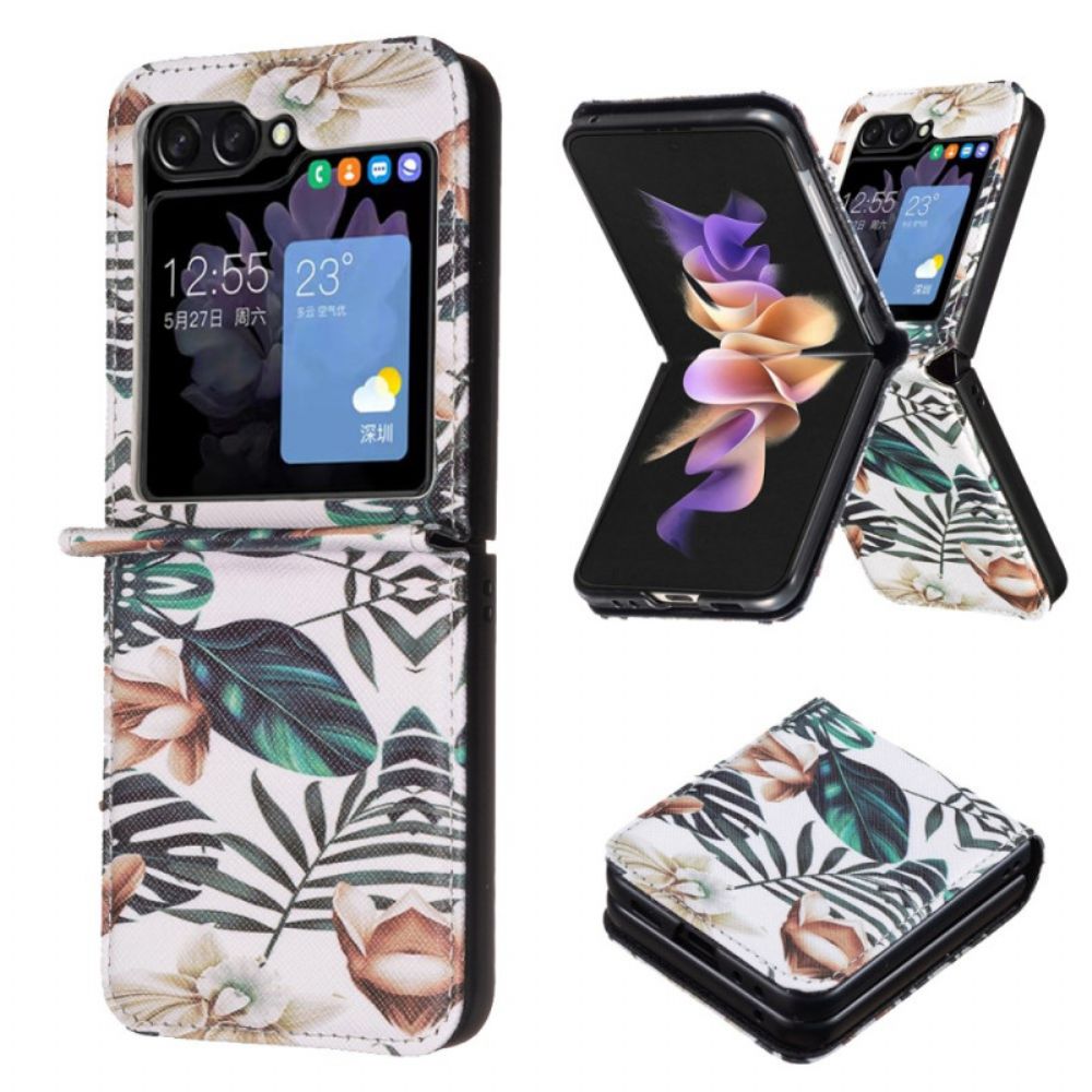 Hülle Samsung Galaxy Z Flip 6 Blätter Und Blumen