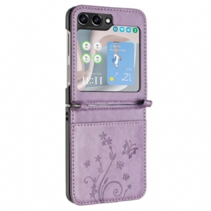 Hülle Samsung Galaxy Z Flip 6 Handyhülle Schmetterlinge Und Blumen