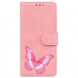 Flip Case Für Poco F4 GT Schöner Schmetterling